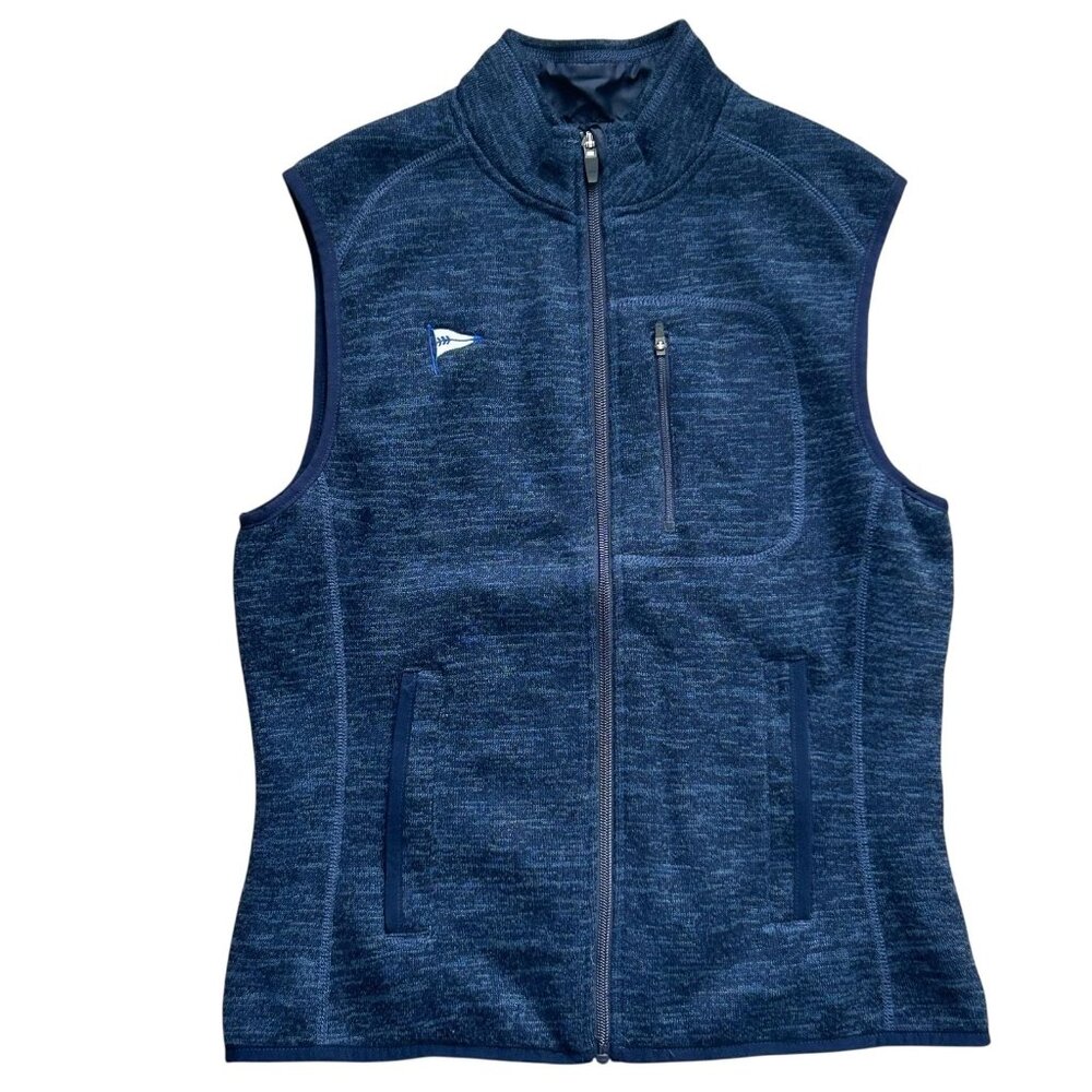 Johnnie O Vest Womens Small Blue Twilight Full Zip Outdoor Logo Layering